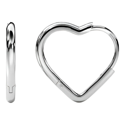 Brinco Ouro 18k Feminino Coração Glamour Delicado Luxo - Imagem 3