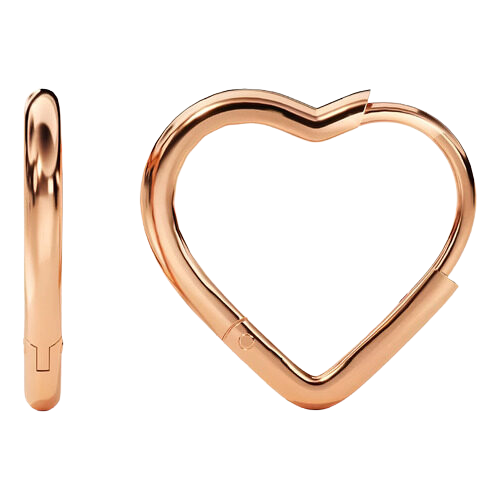 Brinco Ouro 18k Feminino Coração Glamour Delicado Luxo - Imagem 4