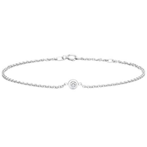Pulseira Ouro 18k Feminina Moldura Diamante Central Luxo - Imagem 3