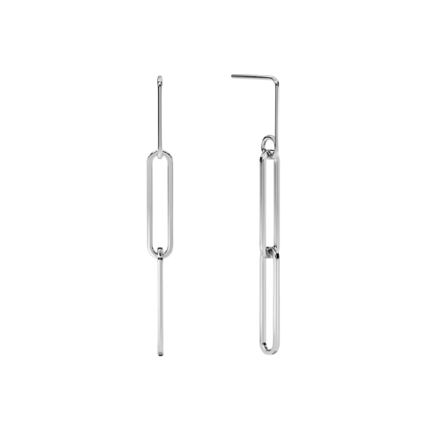 Brinco Feminino Ouro 18k Correntes Luxuosas Fino Glamour - Imagem 3