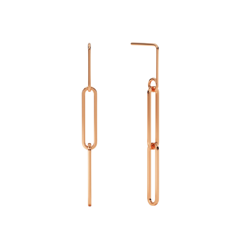 Brinco Feminino Ouro 18k Correntes Luxuosas Fino Glamour - Imagem 4