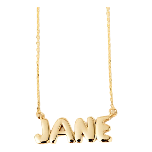 Colar Feminino Ouro 18k 750 Nomes Em Bolha Boutique Luxo