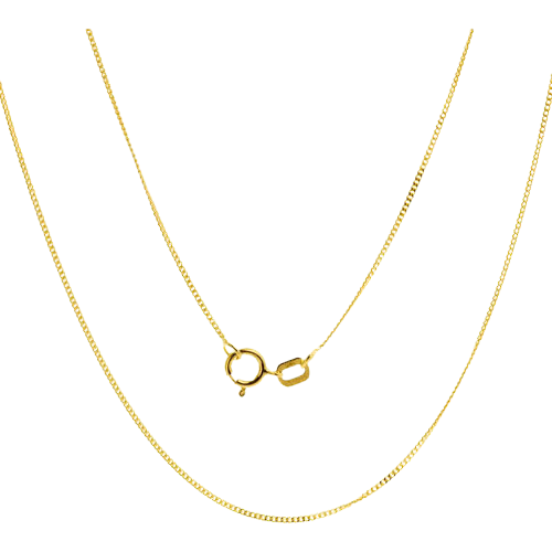 Colar Ouro 18k 750 Feminino Elos Médios Discretos Elegante