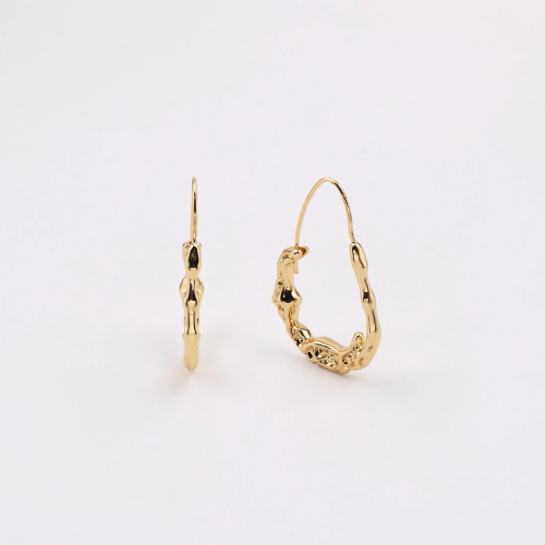 Brinco Ouro 18k 750 Feminino Estilo Pendulo Boutique Luxo - Imagem 3