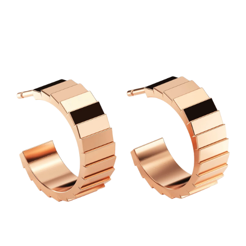 Brinco Feminino Ouro 18k 750 Argola Huggies Luxo Prime - Imagem 5