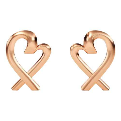 Brinco Ouro Feminino Coração Liso Minimalista Luxo Delicado - Imagem 5