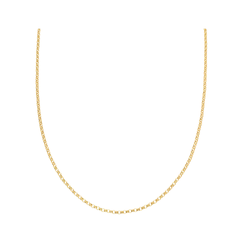 Colar Feminino Ouro 18k 750 Elos Em Caixa Boutique Luxo