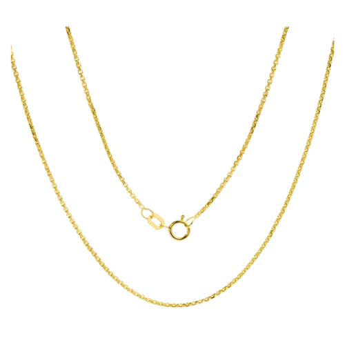 Colar Feminino Ouro 18k 750 Correntes Entrelaçadas Luxo