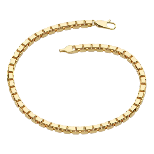 Pulseira Feminina Ouro 18k Delicada Corrente Entrelaçadas