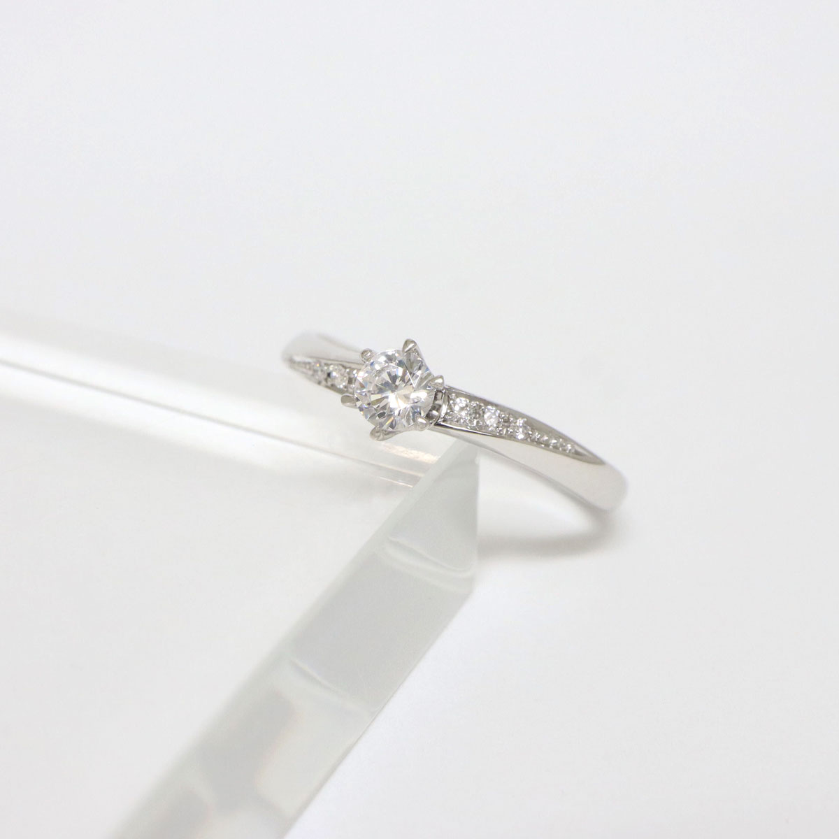 Anel Noivado Paraíso Ouro Branco - Imagem 6