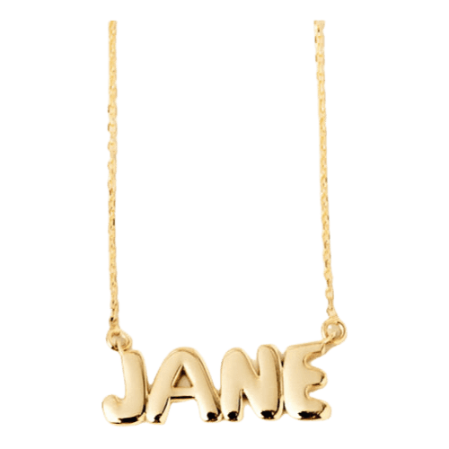 Colar Feminino Ouro 18k 750 Nomes Em Bolha Boutique Luxo