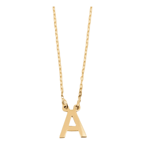 Colar Ouro 18k 750 Feminino Inicial De Nome Maciço Luxo