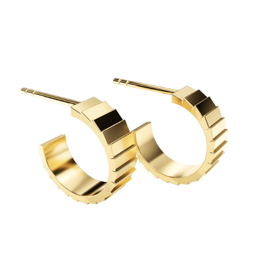 Brinco Feminino Ouro 18k 750 Argola Huggies Luxo Prime