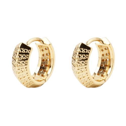 Brinco Feminino Ouro 18k 750 Argola Ilusão 3d Boutique Luxo