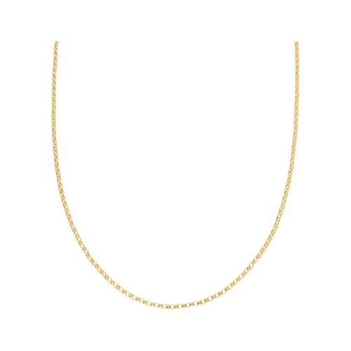 Colar Feminino Ouro 18k 750 Elos Em Caixa Boutique Luxo