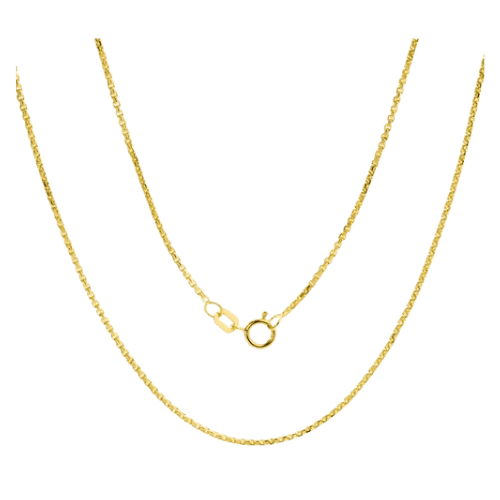 Colar Feminino Ouro 18k 750 Correntes Entrelaçadas Luxo