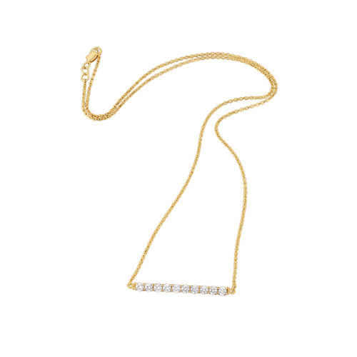 Pulseira Feminina Ouro 18k Barra Cravejada De Diamantes Luxo