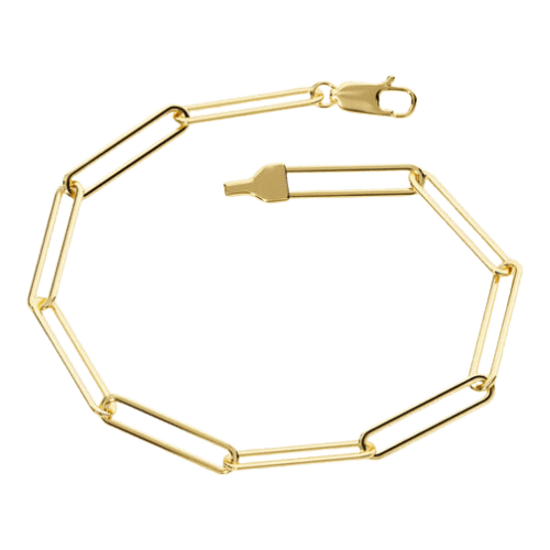Pulseira Feminina Ouro 18k Estilo Clip Elegante Luxo