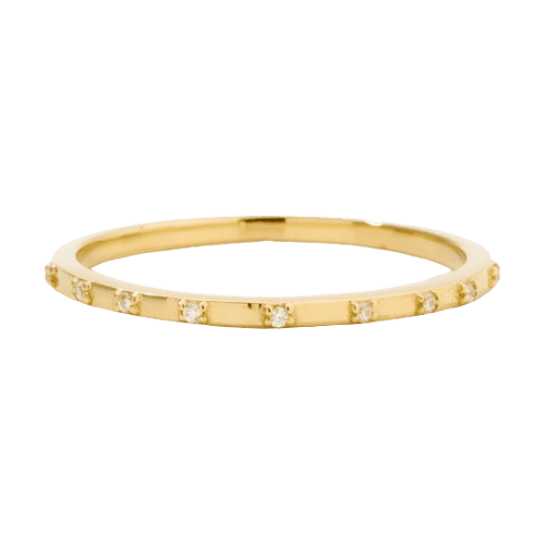 Anel Noivado Feminino Ouro 18k 750 Molduras De Diamante Luxo