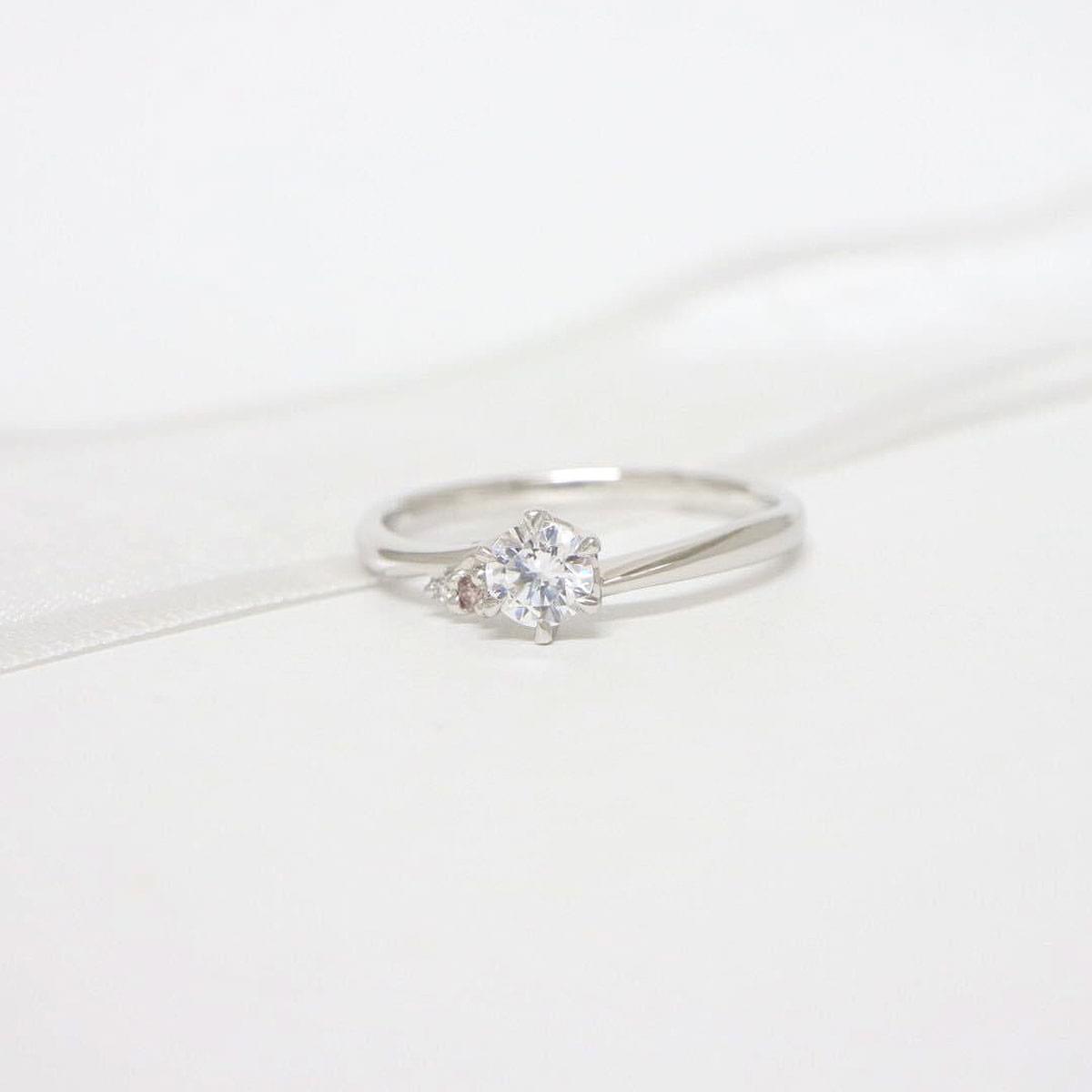 Anel Noivado Cravo Da Índia Ouro Branco - Imagem 5