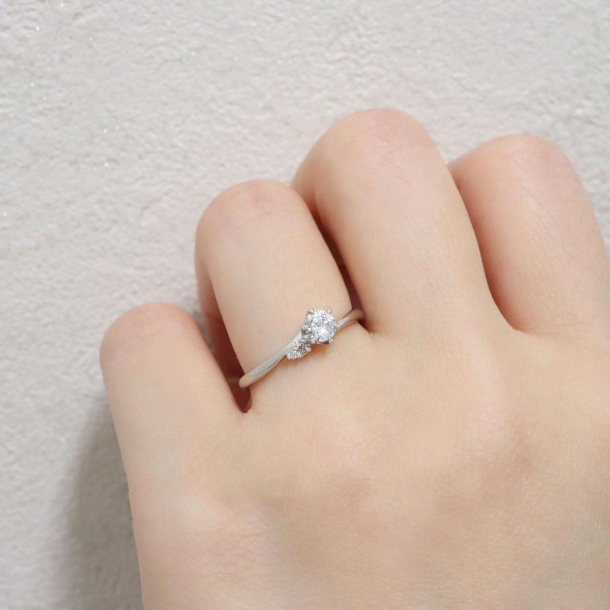 Anel Noivado Cravo Da Índia Ouro Branco - Imagem 7