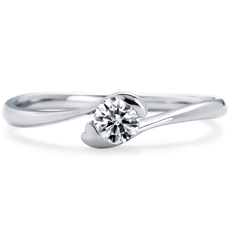 Anel Noivado Sonrisa Ouro Branco