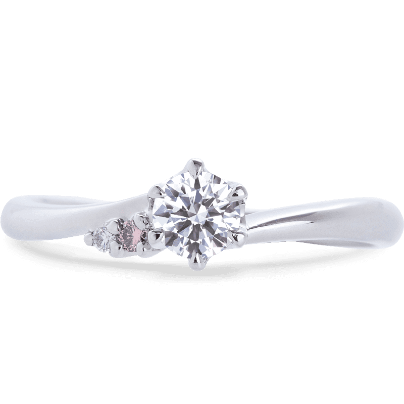 Anel Noivado Cravo Da Índia Ouro Branco