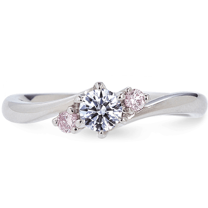 Anel Noivado Tulipa Ouro Branco